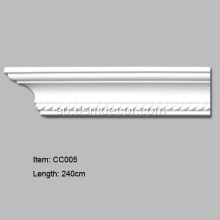 Gaya Éropa PU Crown Mouldings kalawan Desain Tali